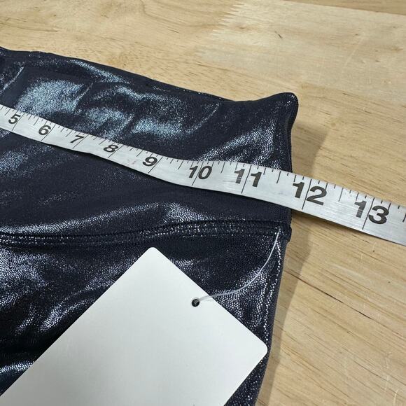 Lululemon Wunder Under SmoothCover Tight 25" Foil Radiate Black Night Size 4 NWT - Picture 10 of 12